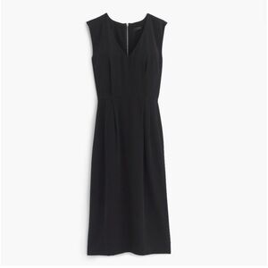J. Crew 100% Silk V-Neck Sleeveless Sheath‎ Dress